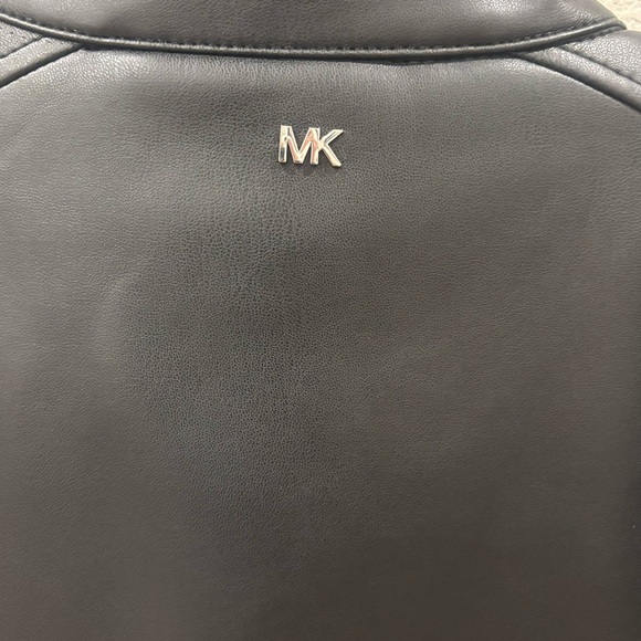 Michael Kors Faux Leather Moto Jacket - Picture 3 of 14